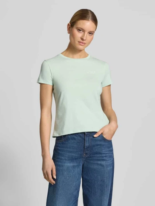Zdjęcie produktu męski t-shirt o kroju regular fit z czystej bawełny Tom Tailor Jasnozielony