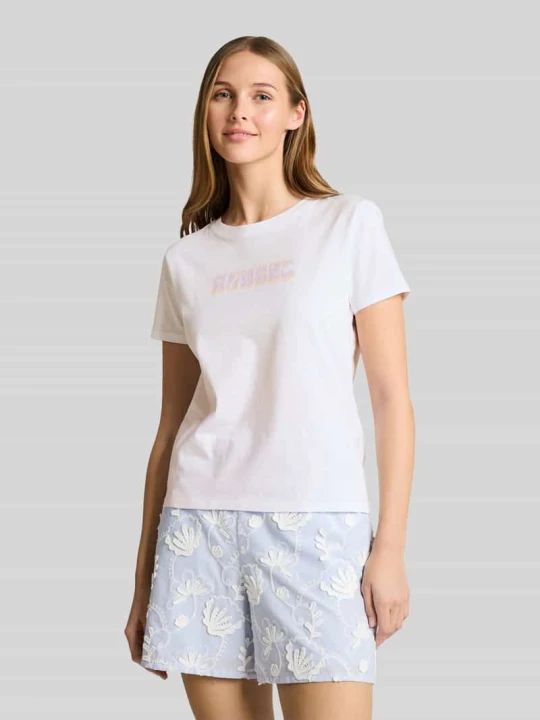 Zdjęcie produktu męski t-shirt o kroju regular fit z czystej bawełny Tom Tailor Biały