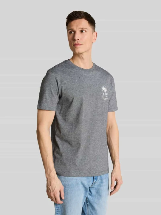 Zdjęcie produktu męski t-shirt o kroju regular fit z czystej bawełny Tom Tailor Czarny