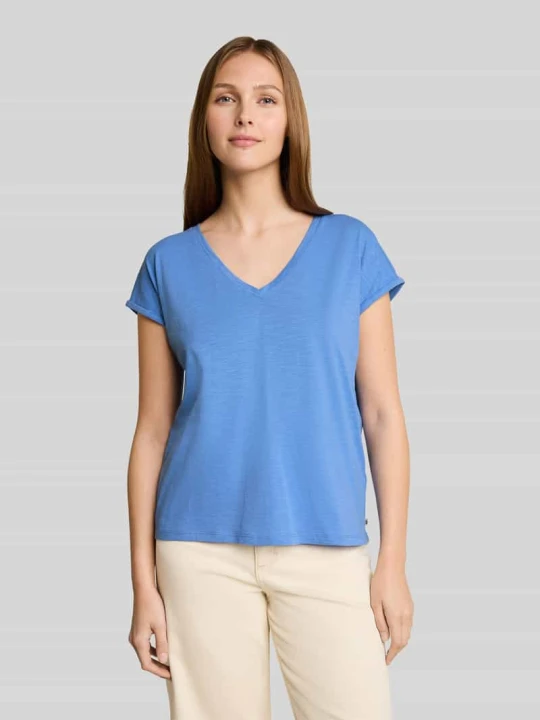Zdjęcie produktu męski t-shirt o kroju regular fit z czystej bawełny Tom Tailor Niebieski