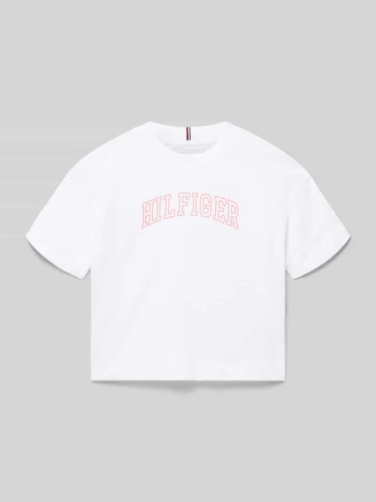 Zdjęcie produktu męski t-shirt o kroju regular fit z czystej bawełny Tommy Hilfiger Biały