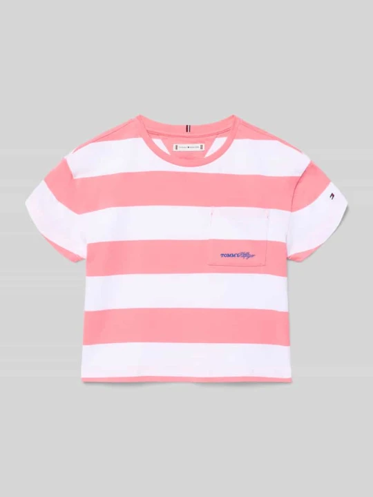 Zdjęcie produktu męski t-shirt o kroju regular fit z czystej bawełny Tommy Hilfiger Mocnoróżowy