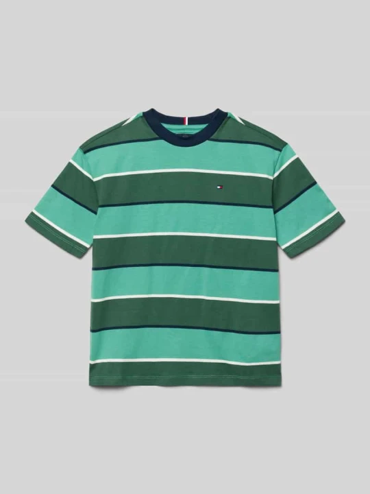 Zdjęcie produktu męski t-shirt o kroju regular fit z czystej bawełny Tommy Hilfiger Zielony