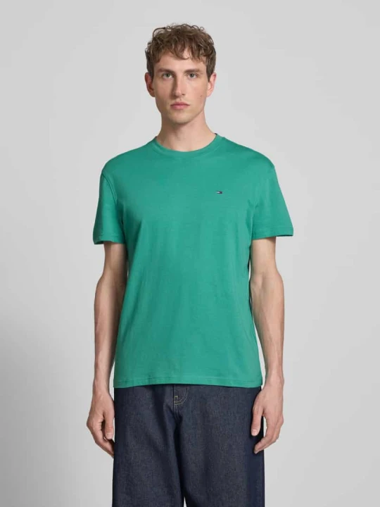 Zdjęcie produktu męski t-shirt o kroju regular fit z czystej bawełny Tommy Jeans Limonkowy