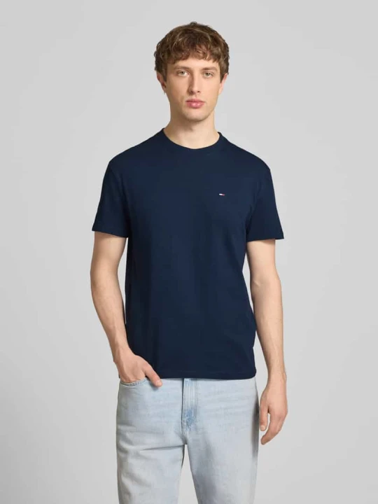 Zdjęcie produktu męski t-shirt o kroju regular fit z czystej bawełny Tommy Jeans Granatowy