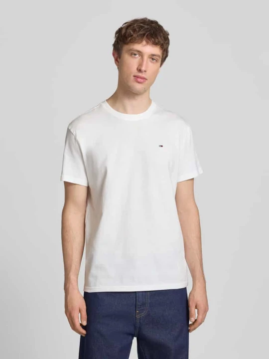 Zdjęcie produktu męski t-shirt o kroju regular fit z czystej bawełny Tommy Jeans Złamany biały
