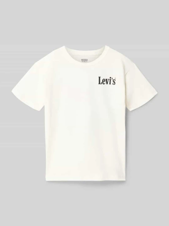 Zdjęcie produktu męski t-shirt o kroju regular fit z mieszanka bawełny model 'AQUATIC LOUNGE TEE' Levi's Biały