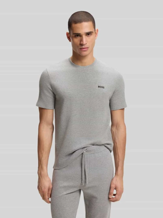 Zdjęcie produktu męski t-shirt o kroju regular fit z mieszanki bawełny Boss Średnioszary
