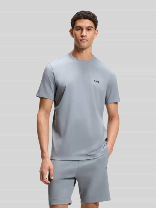Zdjęcie produktu męski t-shirt o kroju regular fit z mieszanki bawełny Boss