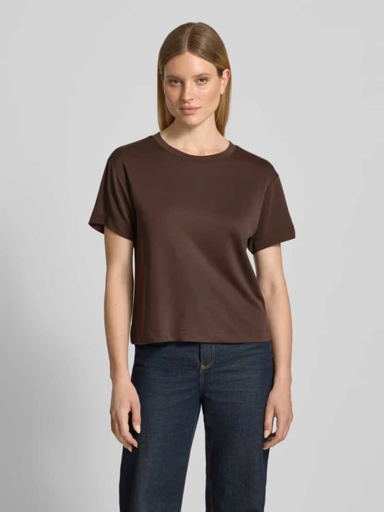 Zdjęcie produktu męski t-shirt o kroju regular fit z mieszanki modalu Jake*s Ciemnobrązowy