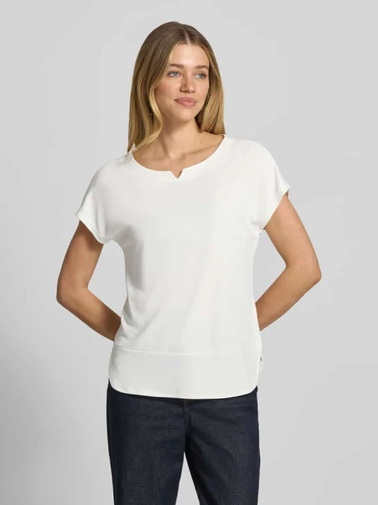 Zdjęcie produktu męski t-shirt o kroju regular fit z mieszanki modalu Tom Tailor Écru