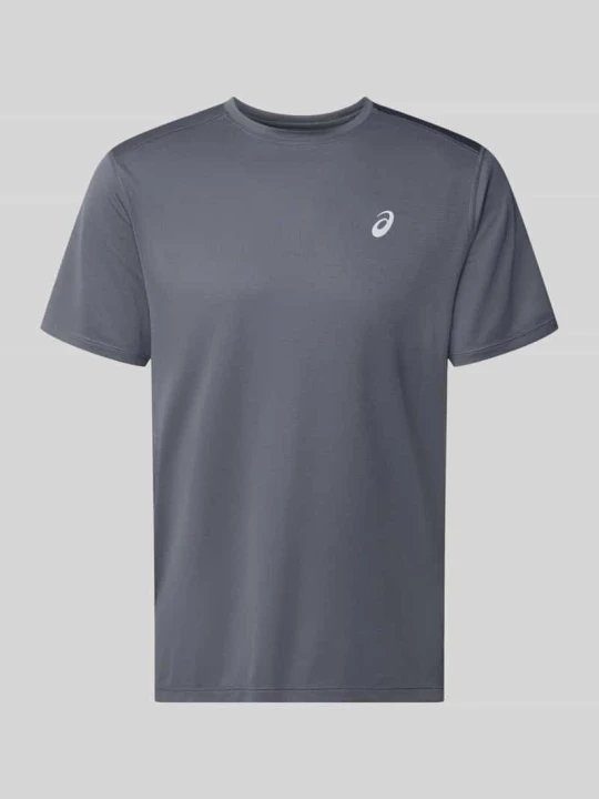 Zdjęcie produktu męski t-shirt o kroju regular fit z nadrukiem z logo Asics Antracytowy
