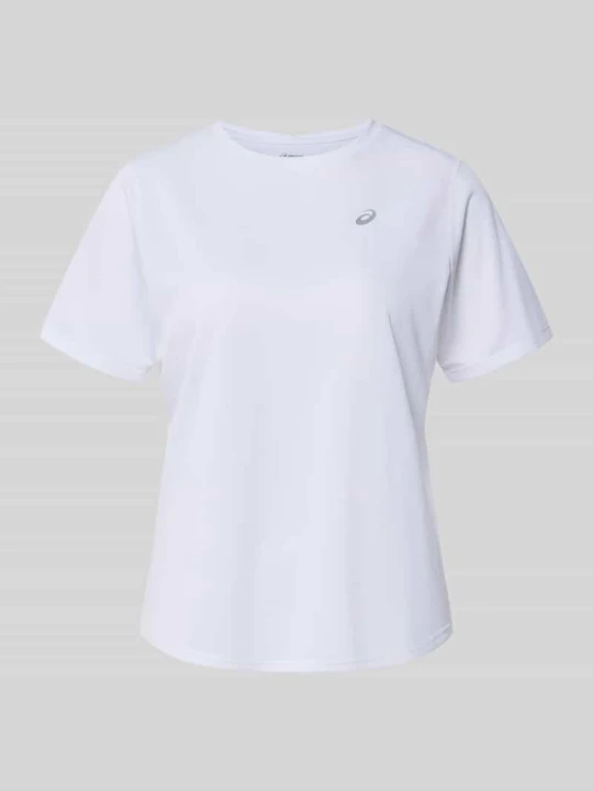 Zdjęcie produktu męski t-shirt o kroju regular fit z nadrukiem z logo Asics Biały