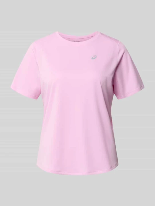 Zdjęcie produktu męski t-shirt o kroju regular fit z nadrukiem z logo Asics Różowy