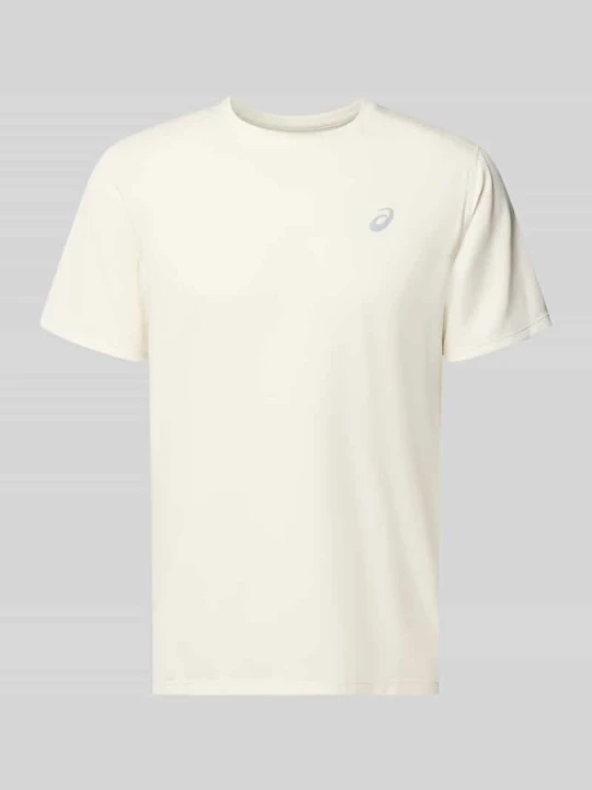 Zdjęcie produktu męski t-shirt o kroju regular fit z nadrukiem z logo Asics Złamany biały