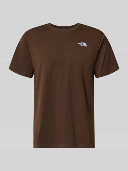 Zdjęcie produktu męski t-shirt o kroju regular fit z okrągłym dekoltem model 'EVOLUTION' The North Face Ciemnobrązowy