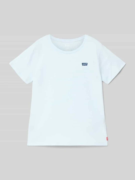 Zdjęcie produktu męski t-shirt o kroju regular fit z wyhaftowanym logo model 'BATWING' Levi's Błękitny