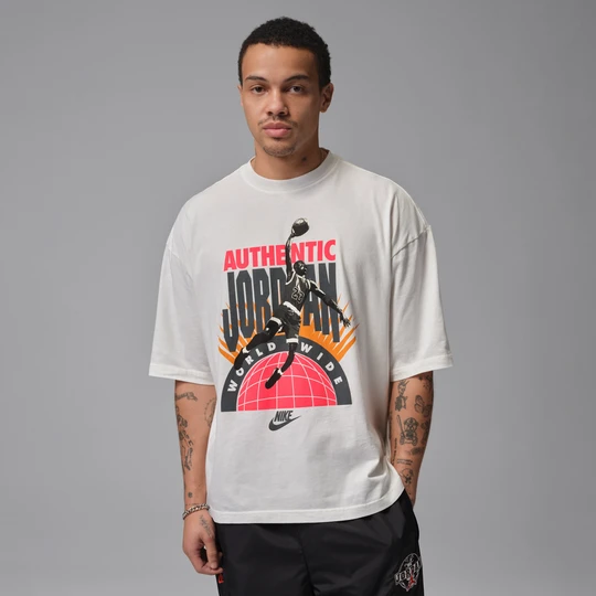 Zdjęcie produktu Męski T-shirt oversize Jordan (wznowiony model) - Biel