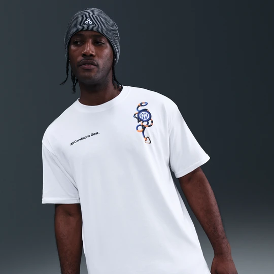 Zdjęcie produktu Męski T-shirt piłkarski Nike ACG Inter Mediolan - Biel