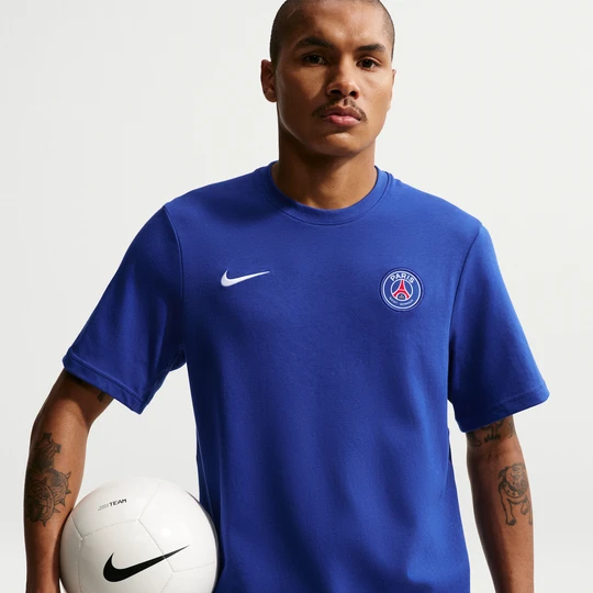 Zdjęcie produktu Męski T-shirt piłkarski Nike Dri-FIT Paris Saint-Germain Primary - Niebieski