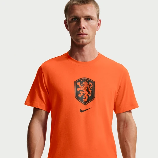Zdjęcie produktu Męski T-shirt piłkarski Nike Holandia - Pomarańczowy