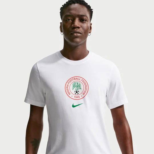 Zdjęcie produktu Męski T-shirt piłkarski Nike Nigeria - Biel