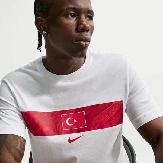 Zdjęcie produktu Męski T-shirt piłkarski Nike Turcja 2026 - Biel