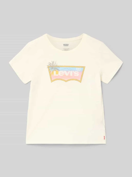 Zdjęcie produktu męski t-shirt w kroju regular fit z mieszanka bawełny Levi's Złamany biały