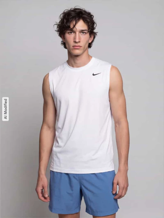 Zdjęcie produktu męski t-shirt w kroju regular fit z nadrukiem z logo Nike Biały