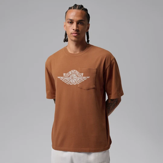 Zdjęcie produktu Męski T-shirt z kieszonką Jordan Flight Essentials - Brązowy