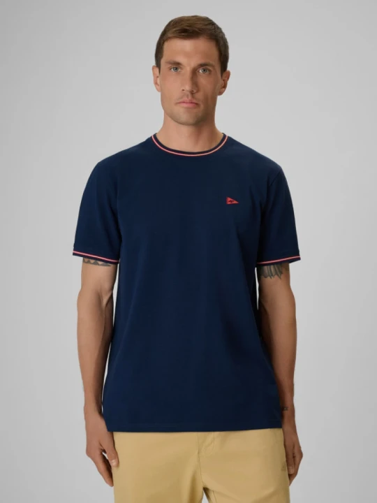 Zdjęcie produktu Męski t-shirt z nadrukiem 4F 4FRSS26TTSHM3997 - granatowy