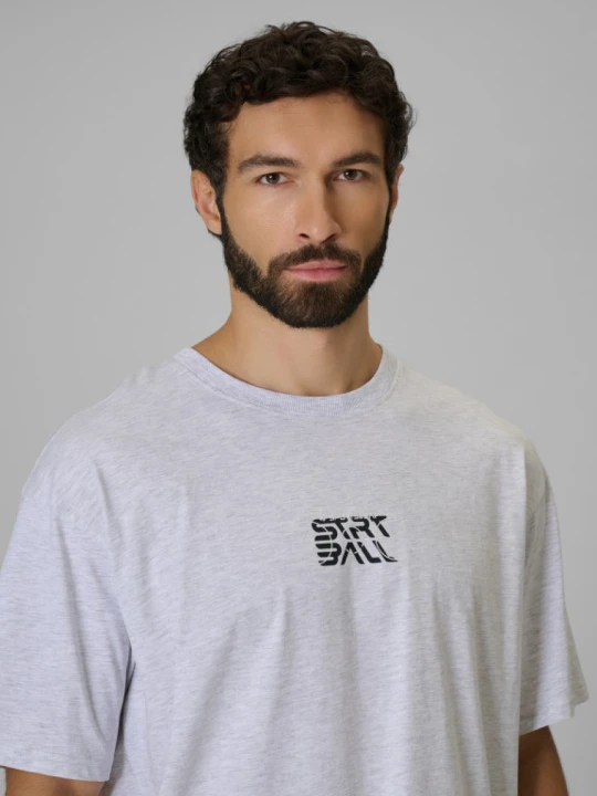 Zdjęcie produktu Męski t-shirt z nadrukiem 4F 4FWSS26TTSHM3334 - szary