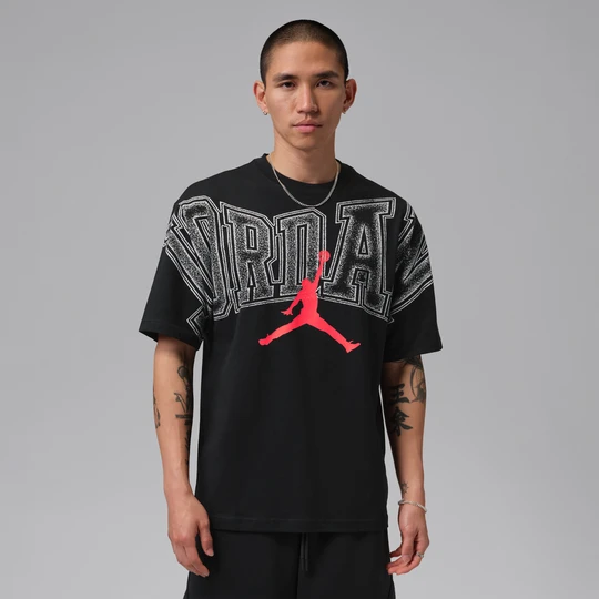 Zdjęcie produktu Męski T-shirt z nadrukiem Jordan - Czerń