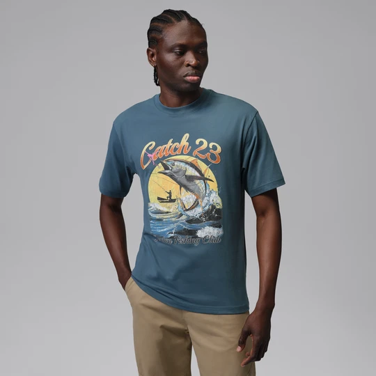 Zdjęcie produktu Męski T-shirt z nadrukiem Jordan - Niebieski