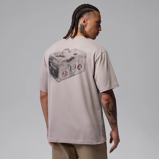 Zdjęcie produktu Męski T-shirt z nadrukiem Jordan - Szary
