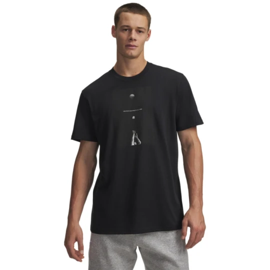 Zdjęcie produktu Męski t-shirt z nadrukiem Under Armour Curry Greatest Shooter Tee - czarny