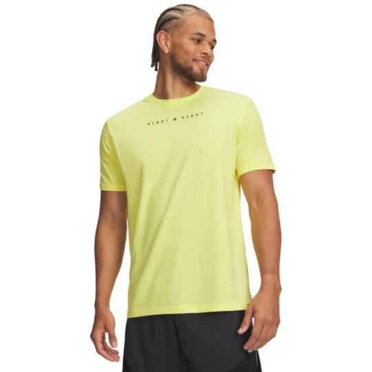 Zdjęcie produktu Męski t-shirt z nadrukiem Under Armour Curry Night Night Tee - żółty