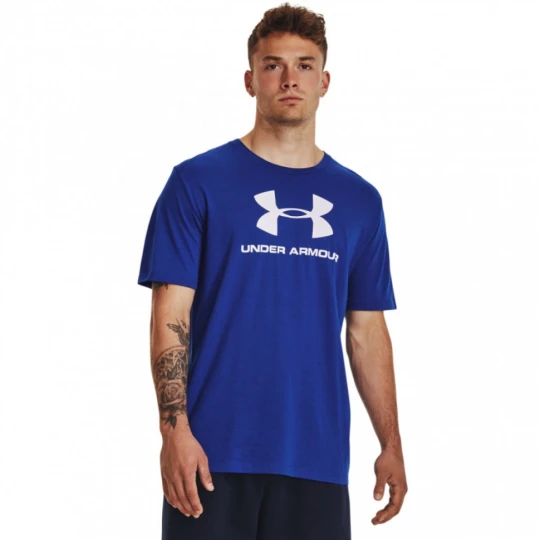 Zdjęcie produktu Męski t-shirt z nadrukiem Under Armour Sportstyle Logo SS - niebieski