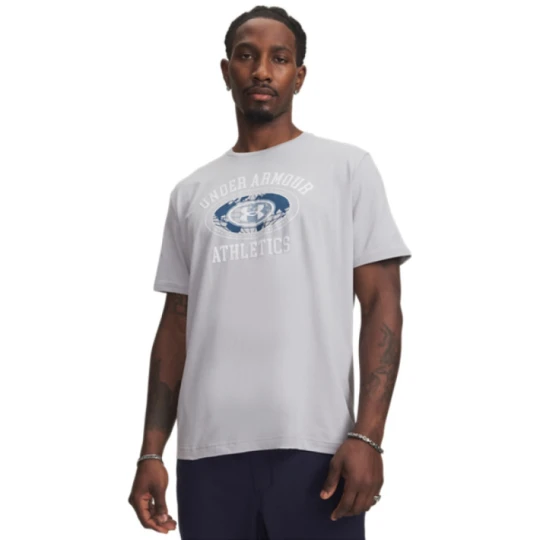 Zdjęcie produktu Męski t-shirt z nadrukiem Under Armour UA Armor Globe SS - szary