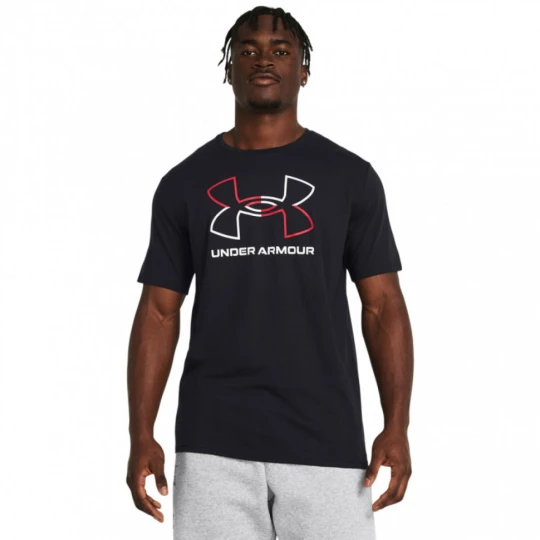 Zdjęcie produktu Męski t-shirt z nadrukiem Under Armour UA Foundation Short Sleeve - czarny
