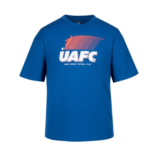 Zdjęcie produktu Męski t-shirt z nadrukiem Under Armour UA GFB FC Heavyweight SS- niebieski