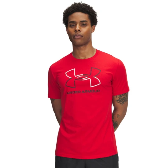 Zdjęcie produktu Męski t-shirt z nadrukiem Under Armour UA Gl Foundation Update Ss - czerwony
