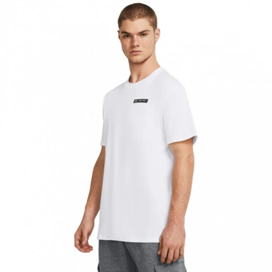 Zdjęcie produktu Męski t-shirt z nadrukiem Under Armour UA HW Armour Label SS - biały