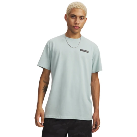 Zdjęcie produktu Męski t-shirt z nadrukiem Under Armour UA HW Armour Label SS - zielony