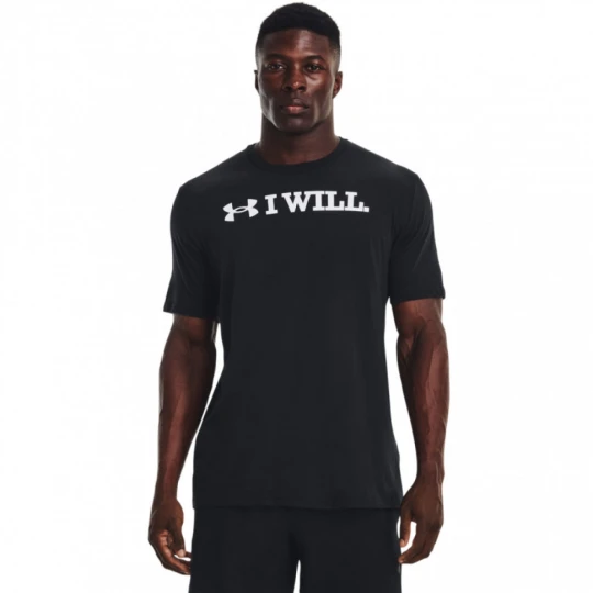 Zdjęcie produktu Męski t-shirt z nadrukiem Under Armour UA I Will SS - czarny