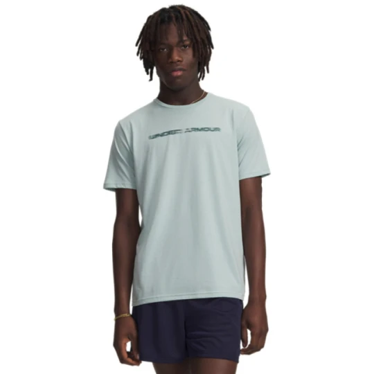 Zdjęcie produktu Męski t-shirt z nadrukiem Under Armour UA M BLUR WM SS - zielony