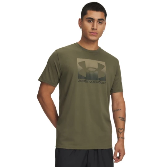 Zdjęcie produktu Męski t-shirt z nadrukiem Under Armour UA M Boxed Sports Updated Ss - khaki