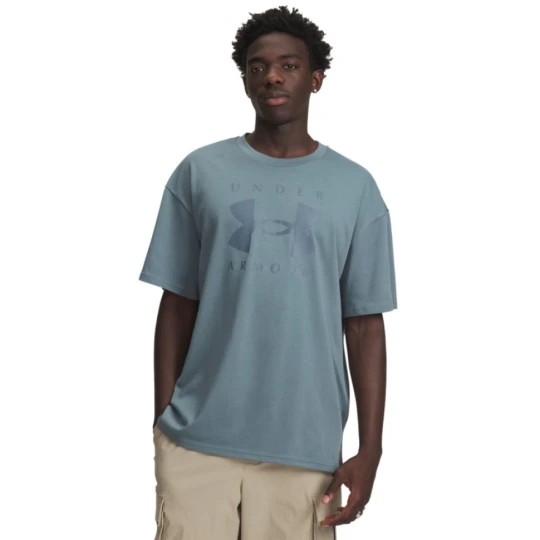 Zdjęcie produktu Męski t-shirt z nadrukiem Under Armour UA M Hw Os Branded Ss - niebieski