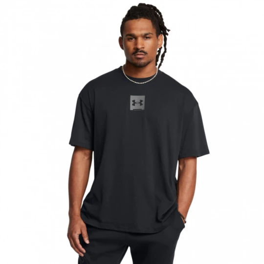 Zdjęcie produktu Męski t-shirt z nadrukiem Under Armour UA M Hw Os Sm Box Ss - czarny