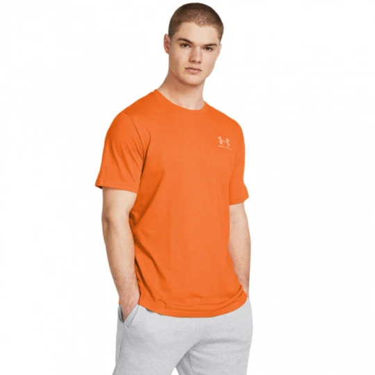 Zdjęcie produktu Męski t-shirt z nadrukiem Under Armour UA M Sportstyle LC SS - pomarańczowy